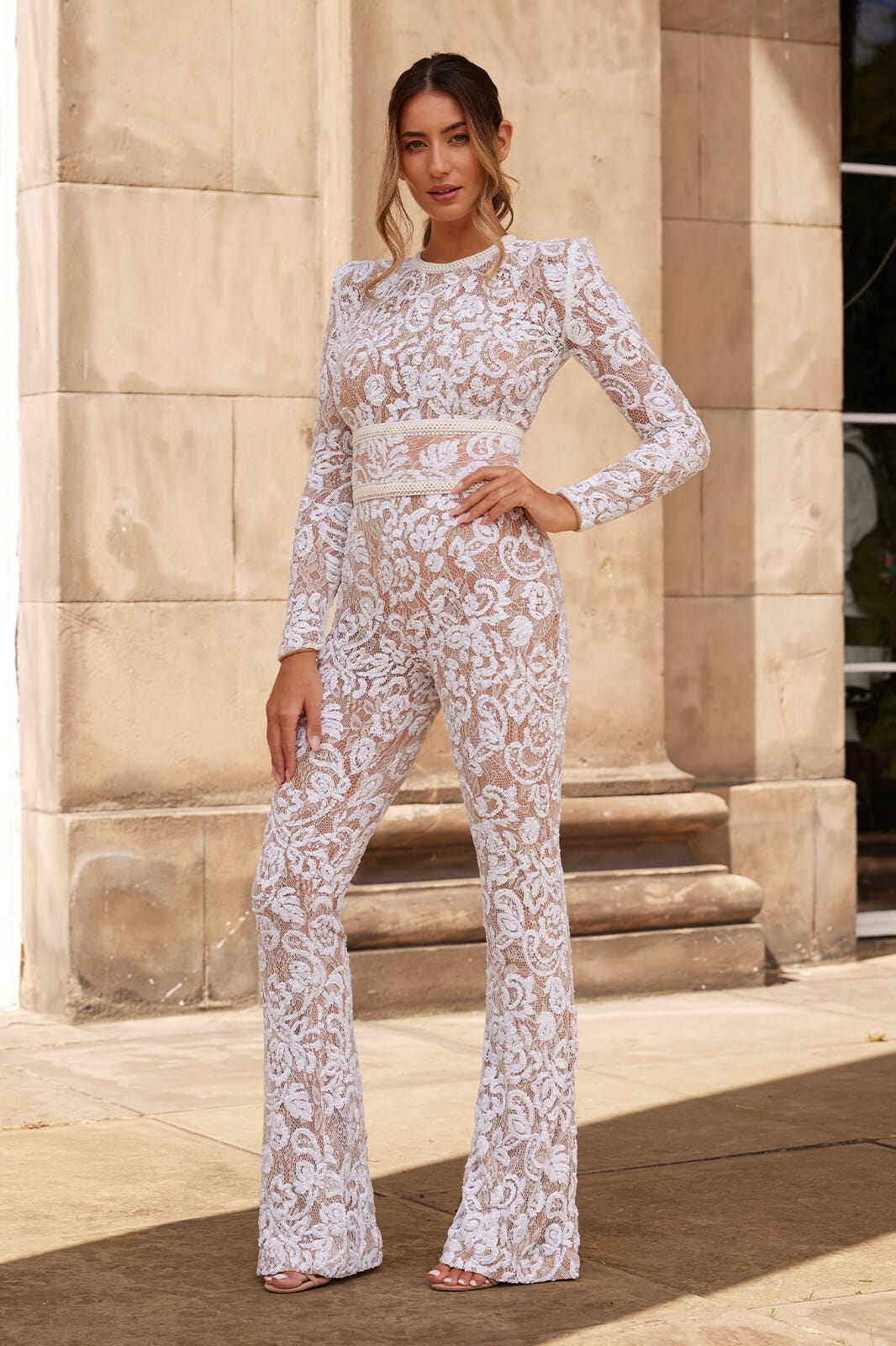 Bella White Jumpsuit 