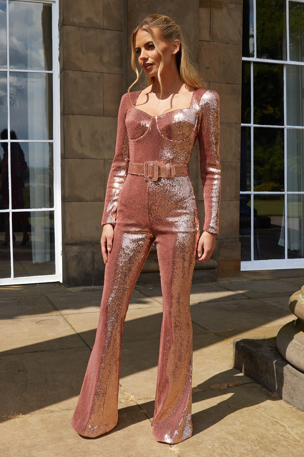 Marissa Rose Gold Jumpsuit