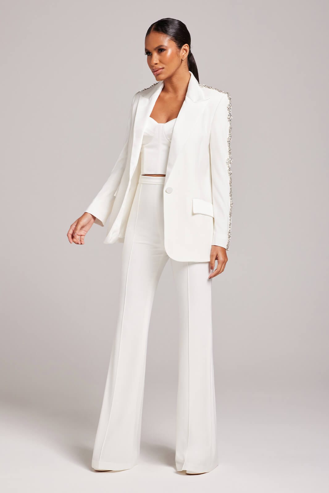 Davina White Blazer