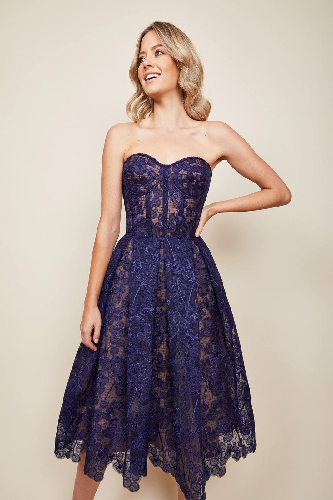 Olivia Navy Dress