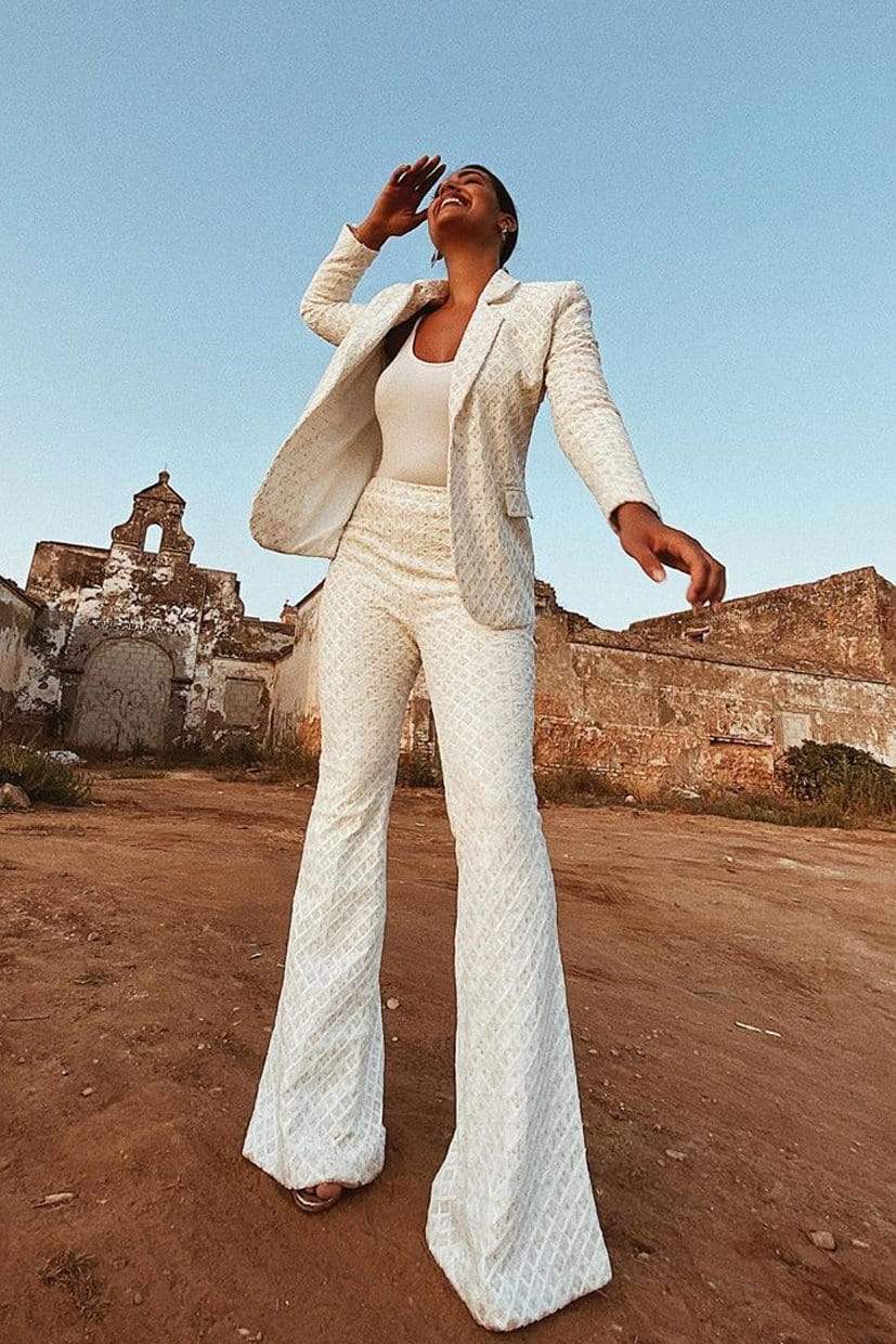 Meghan White Trousers