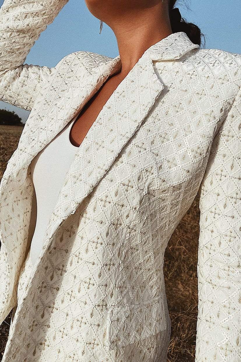 Meghan White Blazer