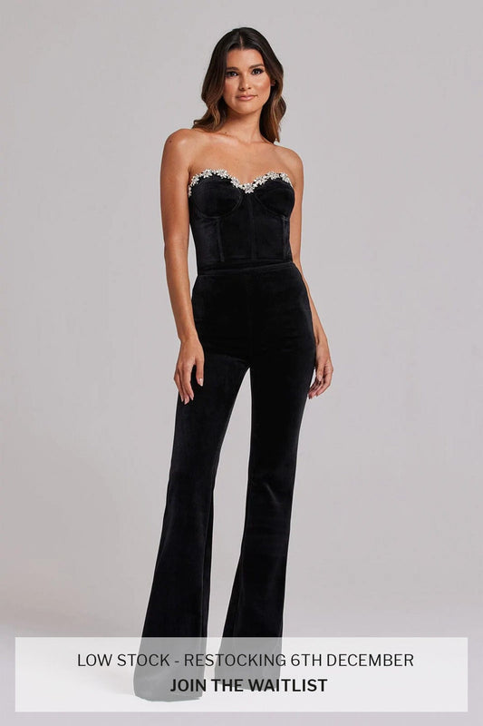 Davina Black Corset Top